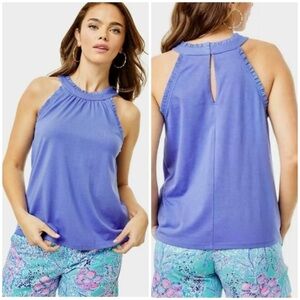 Lilly Pulitzer Jerrica Halter Top XXS Aurora Purple